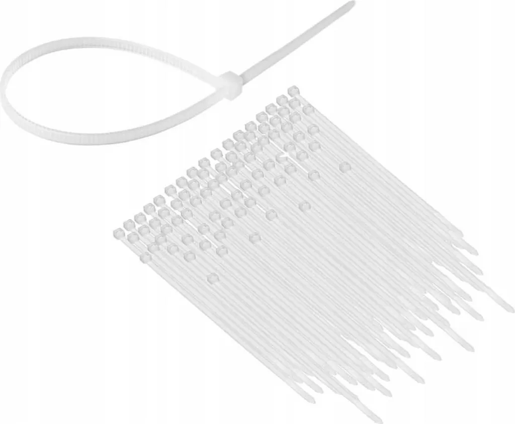 Fascette Serracavi 250mm x 4,8mm Naturali - Stock 100pz Professionale