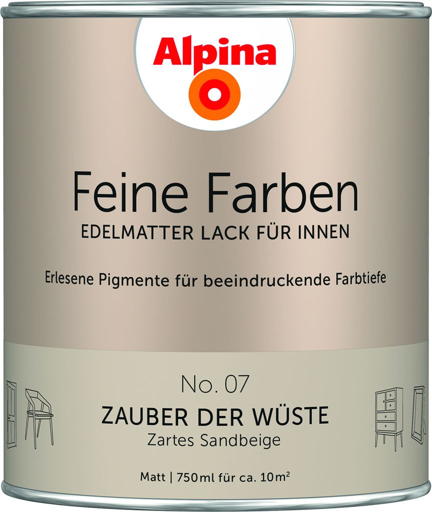 Alpina Feine Farben Lack No. 07 Zauber der Wüste edelmatt Produktbild 