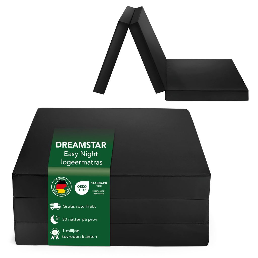Gastbedmatras | 60 x 190 cm | 7 cm | DREAMSTAR Easy Night Productafbeelding 