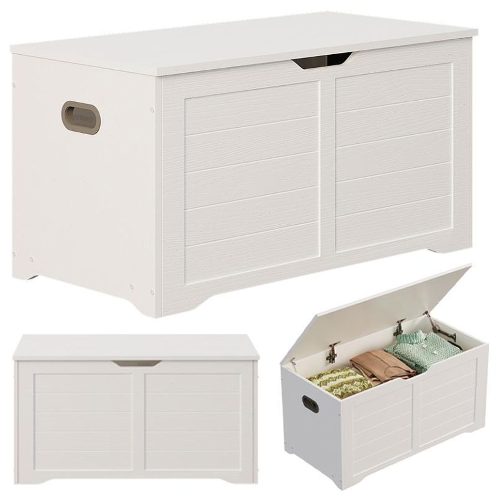 Grande Armoire En Bois Pour Rangement Blanche Boîte Pour Image du produit 