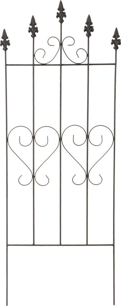 Rankgitter Herz Schwarz 100 cm