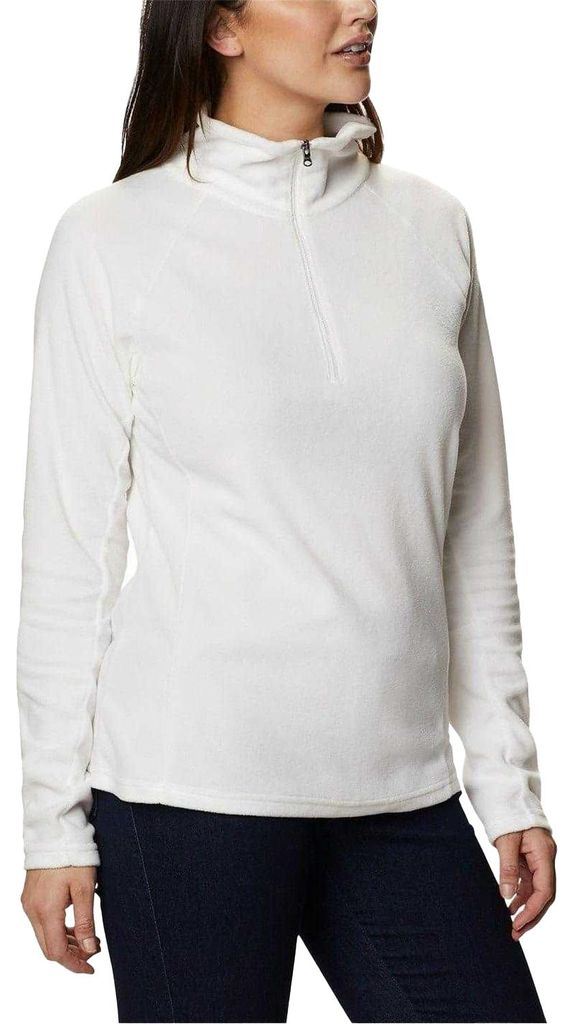 Columbia - "Glacial IV" Sweatshirt für Damen, Weiter Stehkragen, Raglanärmel GT24286 (44 DE) (Weiß)