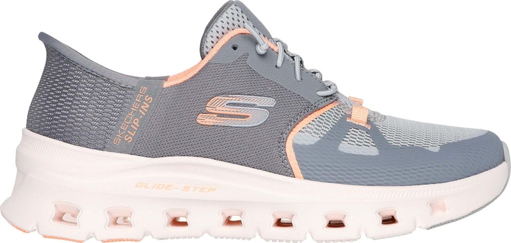 Skechers Sportliche Slipper Damen 736b6563686572735f313530343230 Grau 40 EU