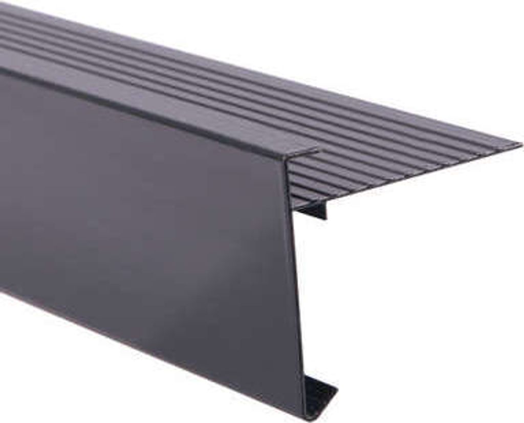 Dachrandprofil Anthrazit Aluminium Gerade 4,5 x 4,5 x 124,5 Produktbild 