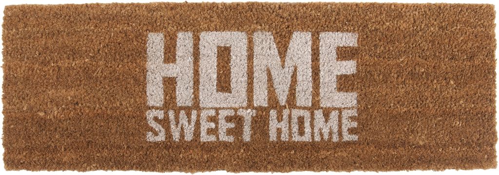 Present Time – Fußmatte Home Sweet Home – Weiß – 75 x 25 x 1,5 cm