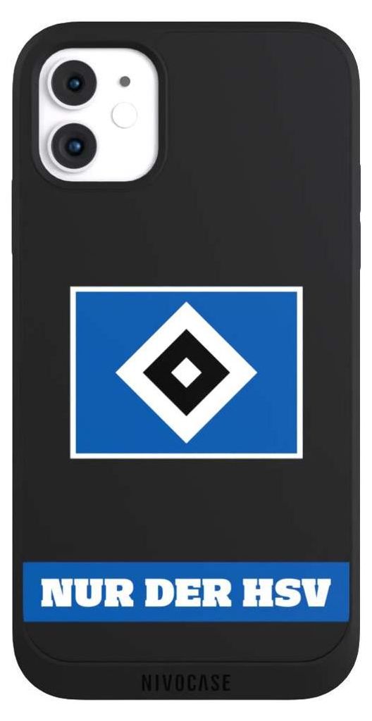 NIVOCASE Handyhülle für Apple iPhone 11 Hülle NIVOpure Case Schwarz HSV Hamburger SV Statement