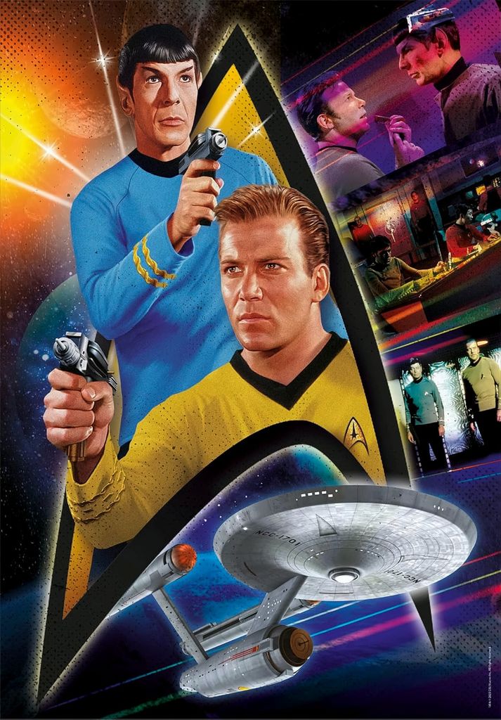 CLEMENTONI Casse-tête Star Trek : Kirk et Spock 500 pièces Image du produit 