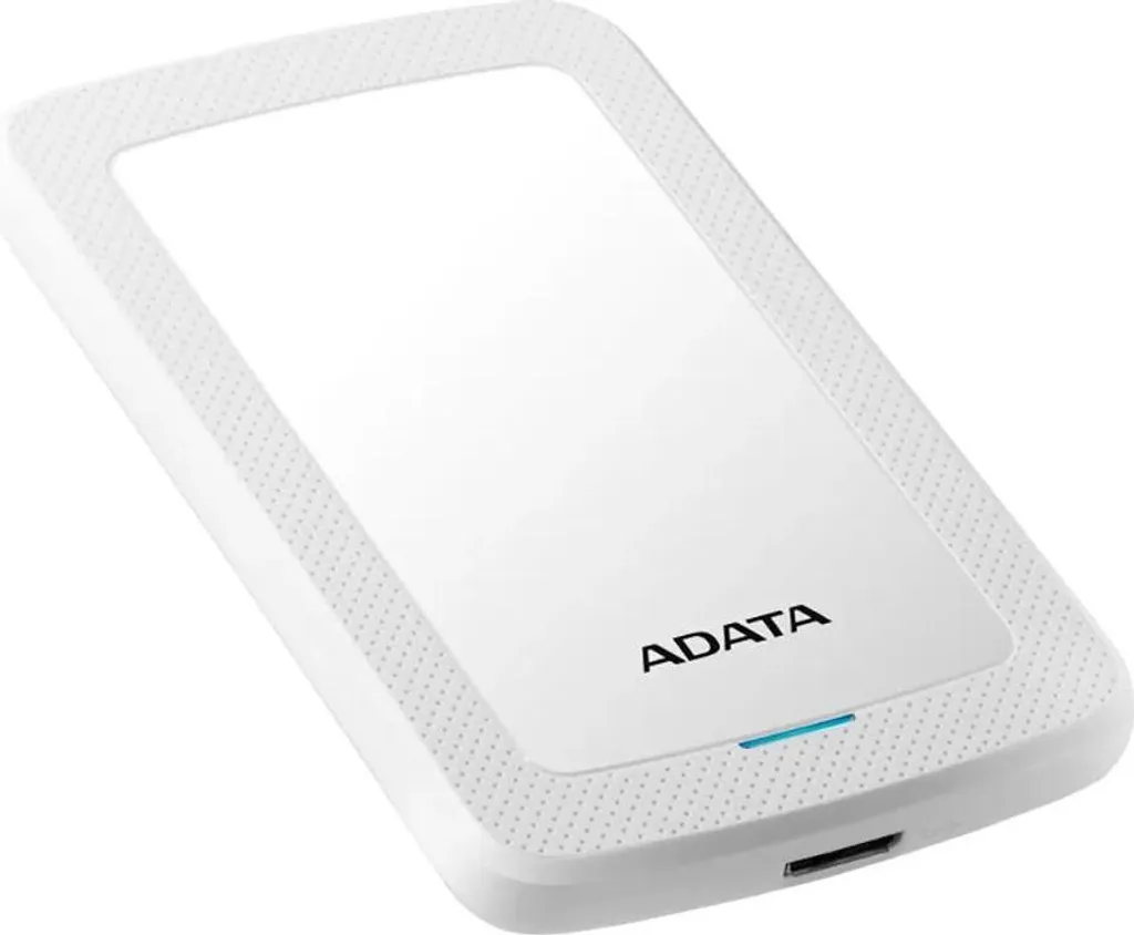 Adata HV300 2To Disque Dur 2.5 USB 3.1 avec Capteurs de Chocs Blanc