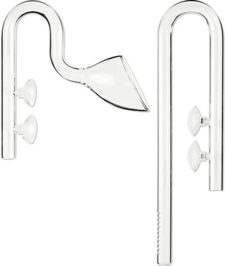 Glas Ein-/Auslass Lilly 16 mm - Ensemble de cannes de rejet en verre