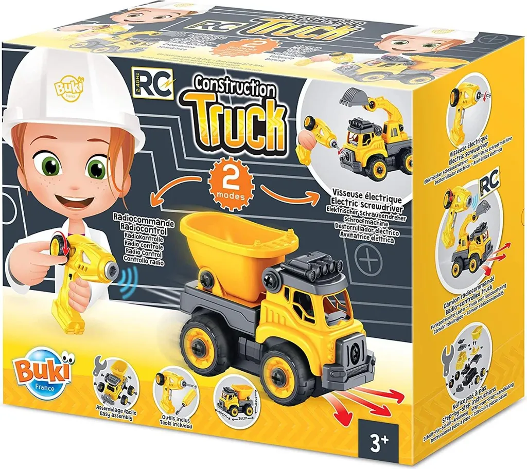 Camion de chantier Buki RC pour apprendre à piloter et créer son monde