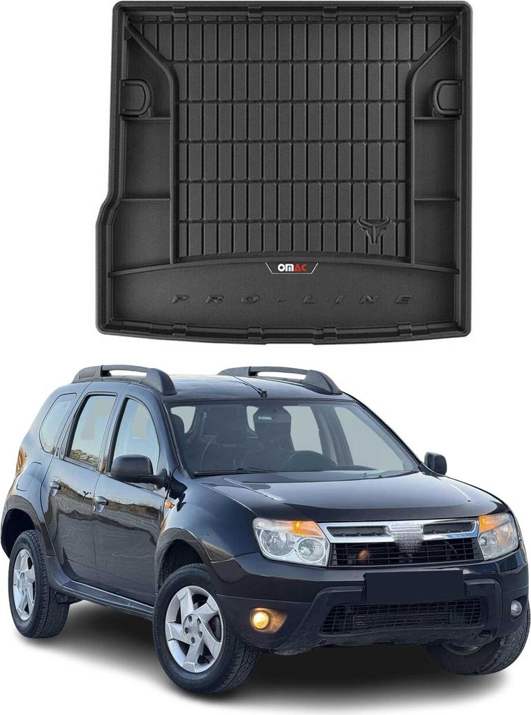 OMAC Gummi Kofferraumwanne für Dacia Duster 2010-2018 TPE Laderaumwanne Schwarz