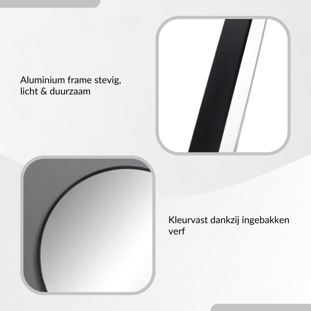SensaHome - Nástenné zrkadlo v modernom dizajne - okrúhle Obrázok produktu 6