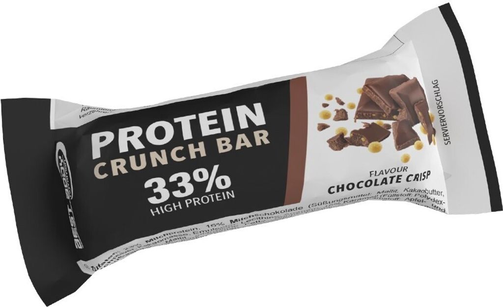 Best Body Nutrition - Protein Crunch Bar - 35 g Riegel, 12 x 35 g Riegel / Faltschachtel, Geschmack: Chocolate Crisp