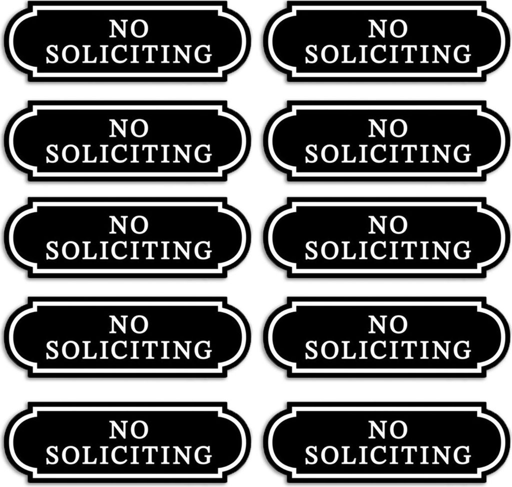 10 Stück kleine Schilder mit der Aufschrift „Keine Werbung“, selbstklebende Aufkleber, wasserdicht, PVC, lichtbeständig, keine Werbung, Aufkl...