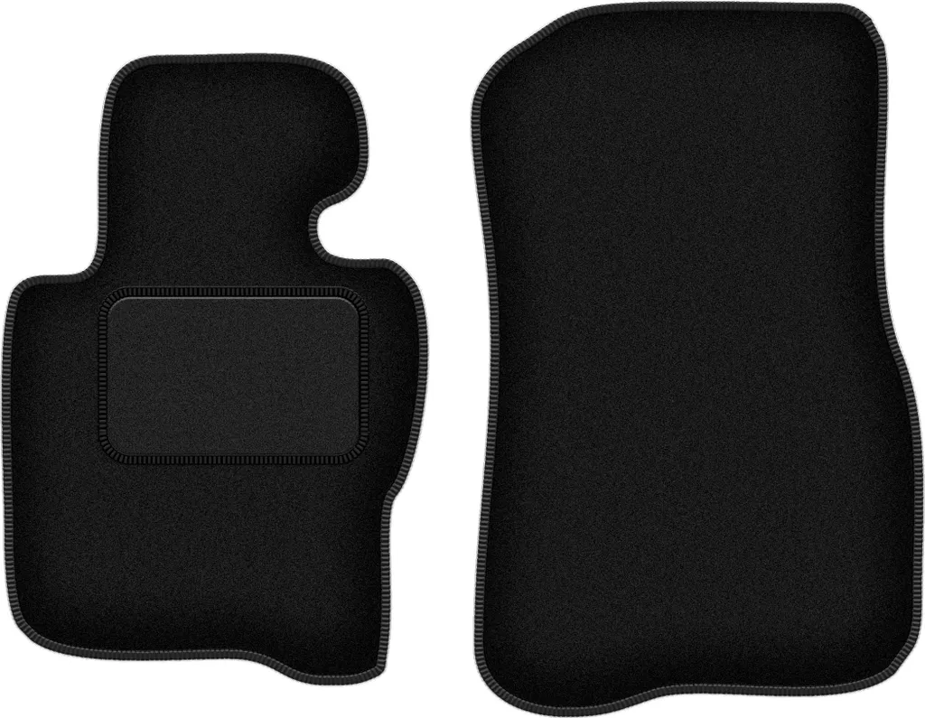 Wielganizator tappetini auto velours anteriori adatto per BMW 4 F33 (2013-, xDrive) neri, set 2 pz, con fissaggi