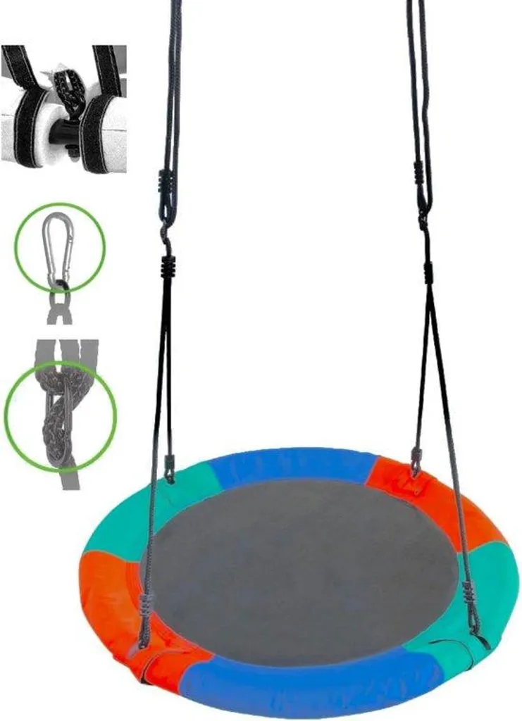 Balançoire nid d'oiseau pour jardin 110 cm - Confort XXL jusqu'à 150 kg