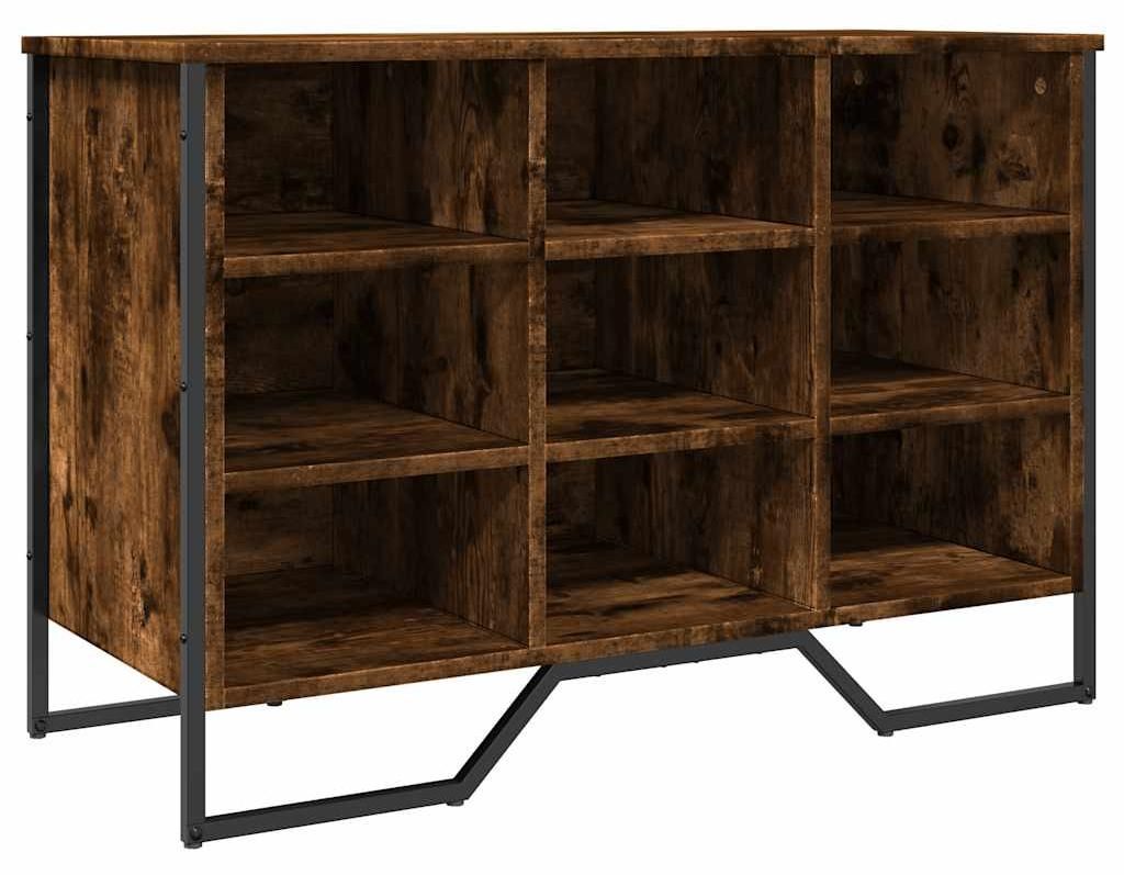 vidaXL Portascarpe in rovere affumicato 90x38x61,5 cm Immagine del prodotto 