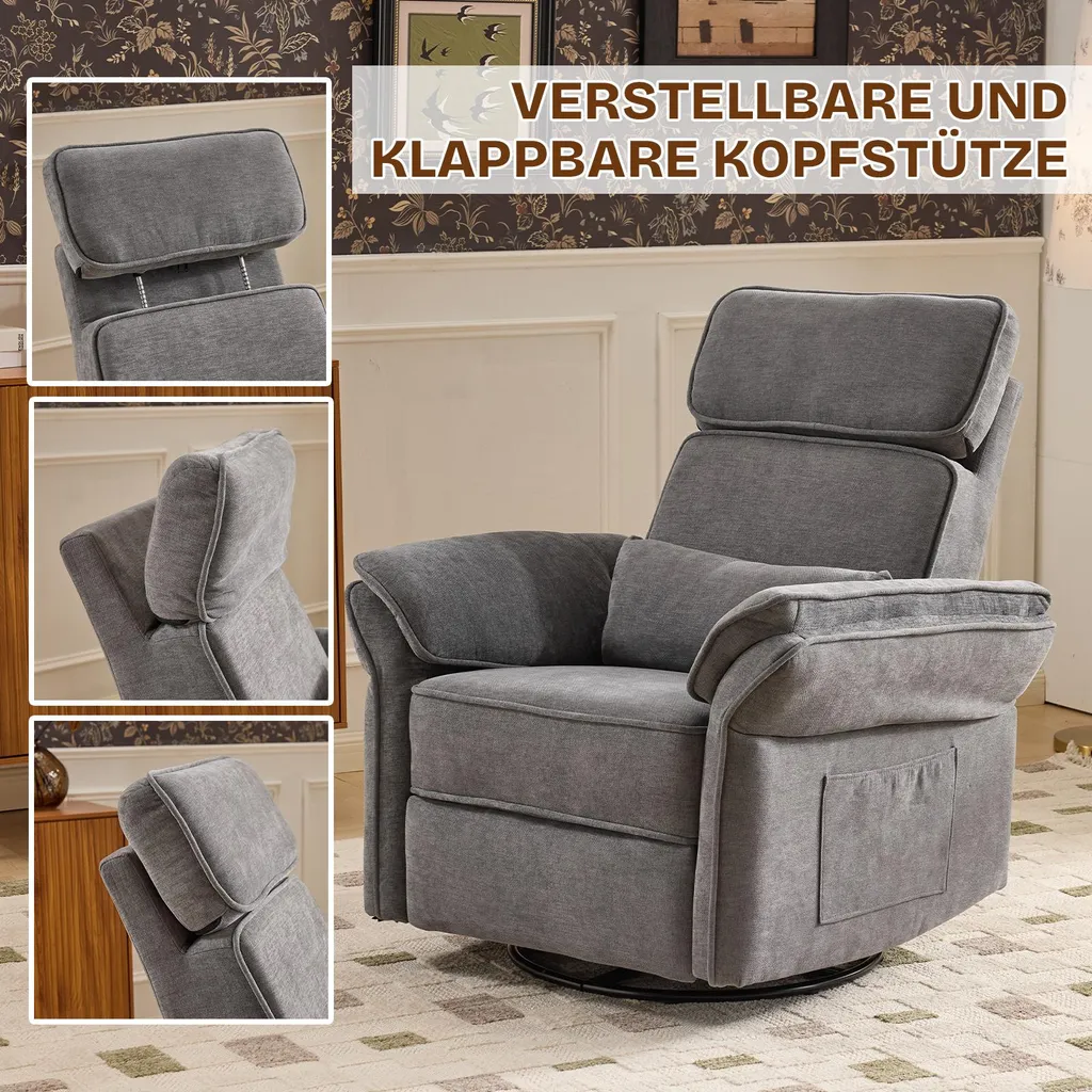 Fauteuil TV inclinable avec position allongée confortable - Cozy