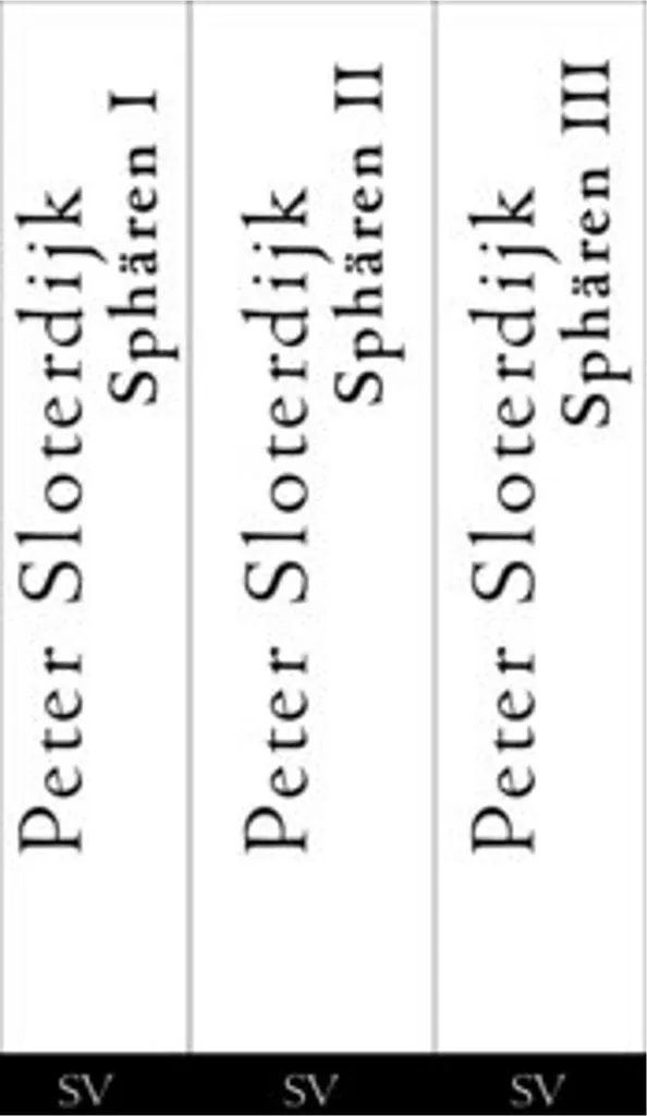 Livre de philosophie Sphären Bde.1-3 intégrale en 3 volumes