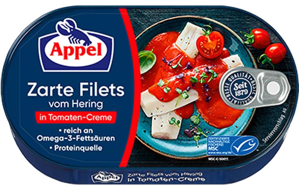 Filety śledziowe Appel w śmietanie z pomidorów Zdjęcie produktu 