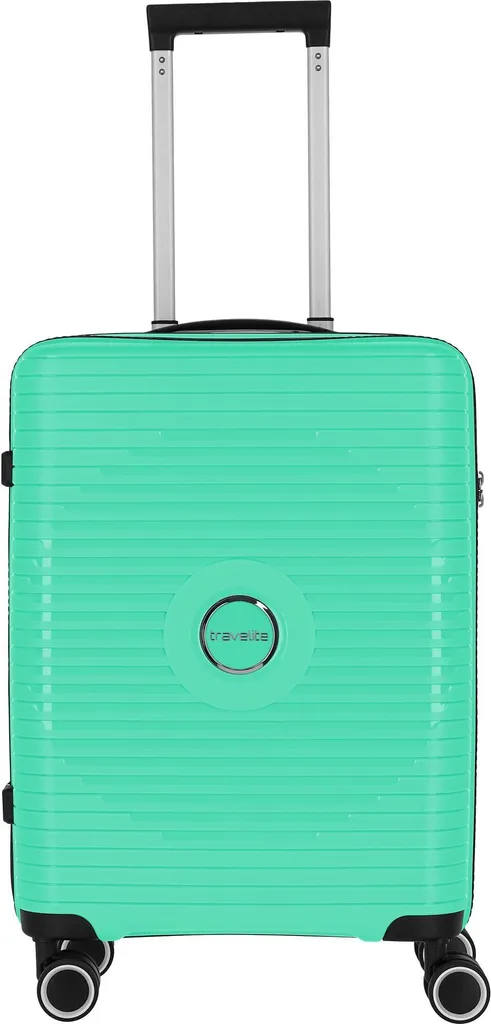 Valise cabine verte Travelite Orbita 4W 55cm anti-choc et maniable