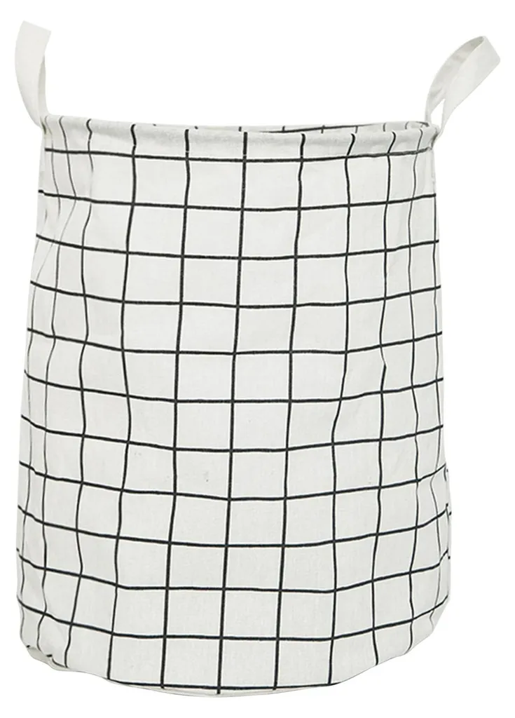 Panier à linge pliable : fini le désordre avec cet organiseur coton blanc