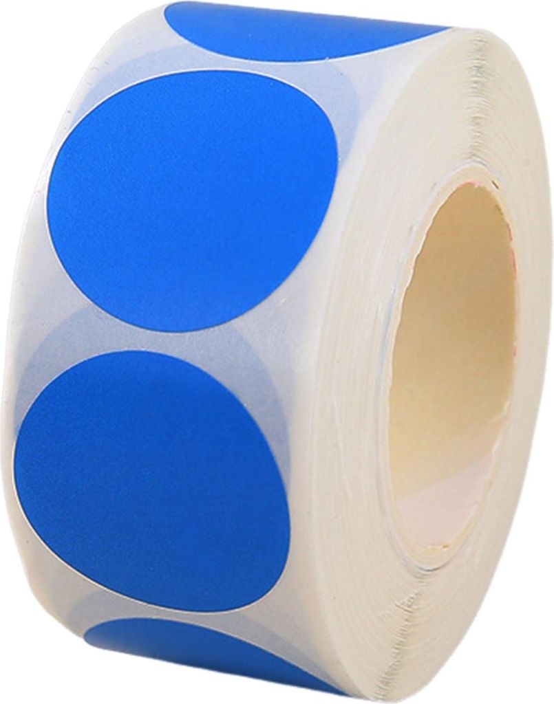 500 Stück 2,5 cm große farbige Punktaufkleber, runde Farbcodierungsetiketten, wasserdichte gepunktete Kreis-Punktaufkleber für Büro, Studenten,...