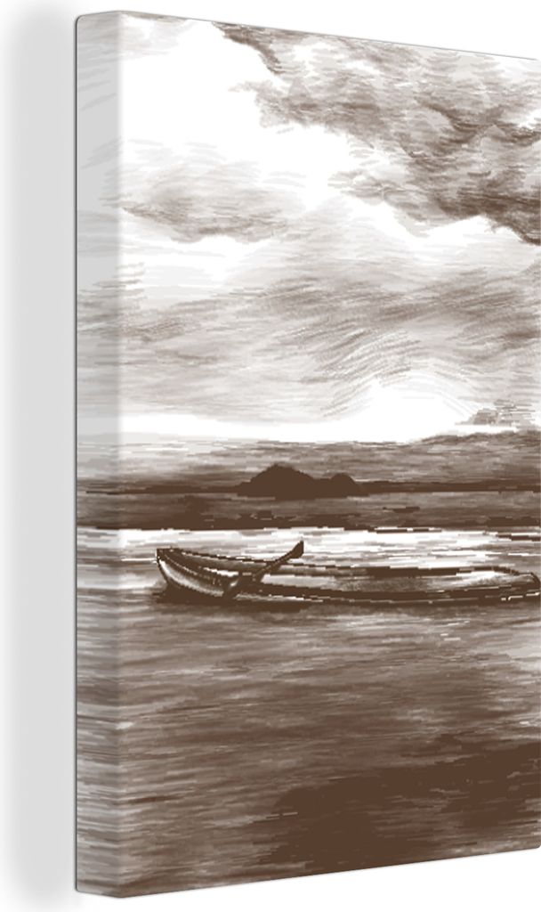 OneMillionCanvasses - Leinwandbilder - 90x140 cm, Boot - Luft - Wasser, Wandbilder Kunstdruck Wanddekoration - Wandschmucke - Schlafzimmer