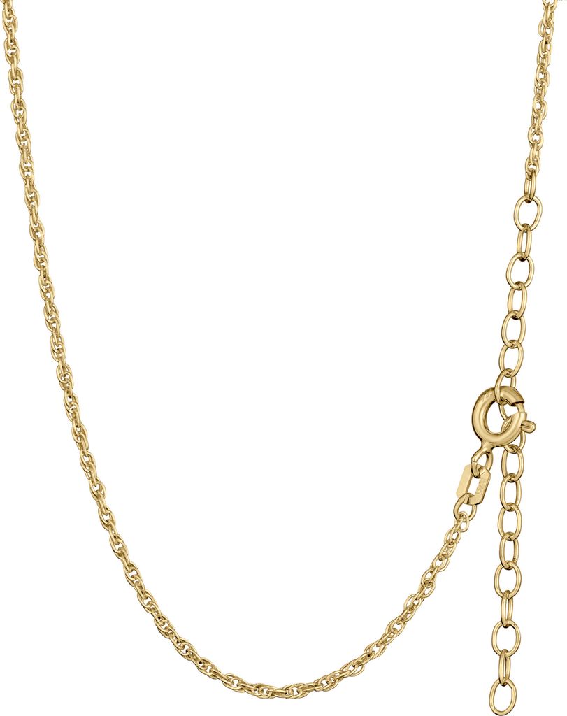 Längenverstellbare Kordelkette 45+5cm 925 Silber Gelb verg. Produktbild 