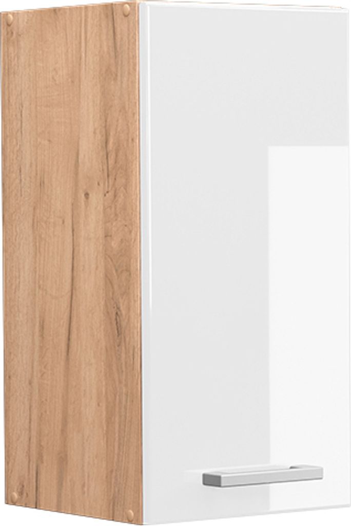 Hängeschrank Vicco R-Line Weiß Hochglanz 30 cm, Model 37114 Produktbild 