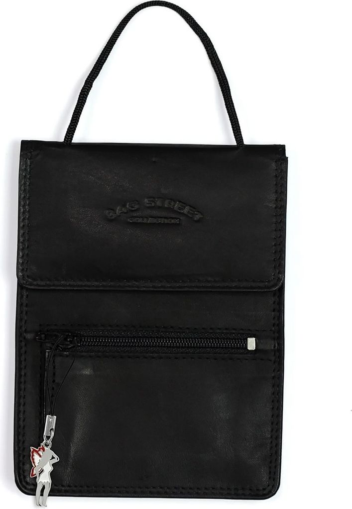Bag Street Leder Etui Herren Damen Brustbeutel schwarz Produktbild 