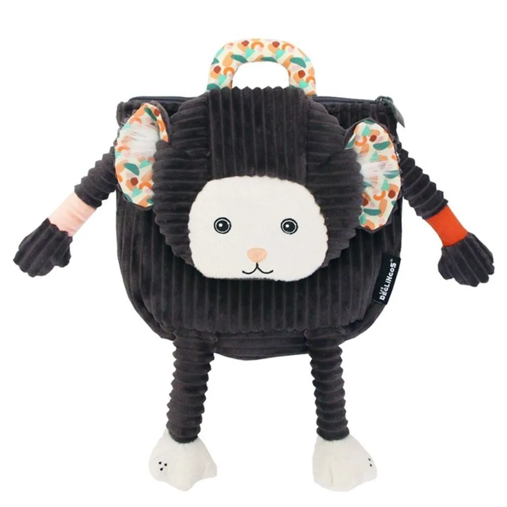 Petit sac à dos 25x25 cm Kezako le petit Globe Trotoys doux