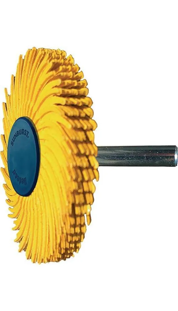 Disque à brosses radiales Sunburst Ø 51 mm grain 80 jaune décapage