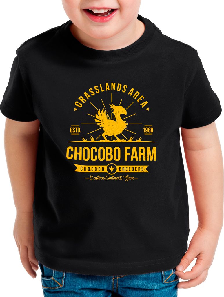 style3 Grassland Farm Kinder T-Shirt anime cloud chocobo sephiroth