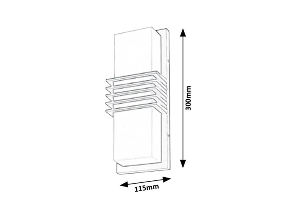 Éclairage de Terrasse LED Anthracite Rodez 12W pour Mur Extérieur - 6