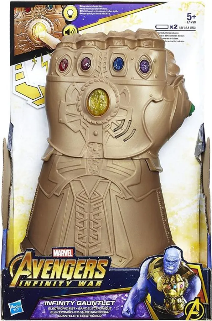 Gant de l'Infini Thanos Hasbro Avengers avec gemmes colorées 5+