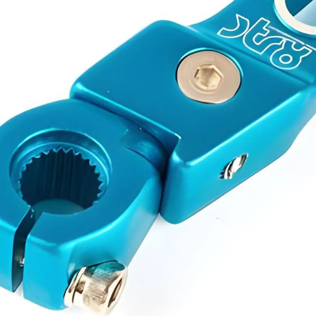 Kick de démarrage pliable STR8 Lighty bleu pour moteur Derbi Euro 2 3 4