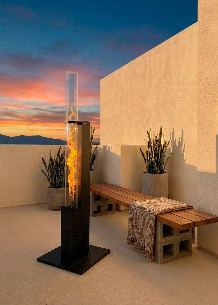 FIRE TUBE HEATER SLIM - Außenofen 8,2 kW mit rauchfreien Produktbild 