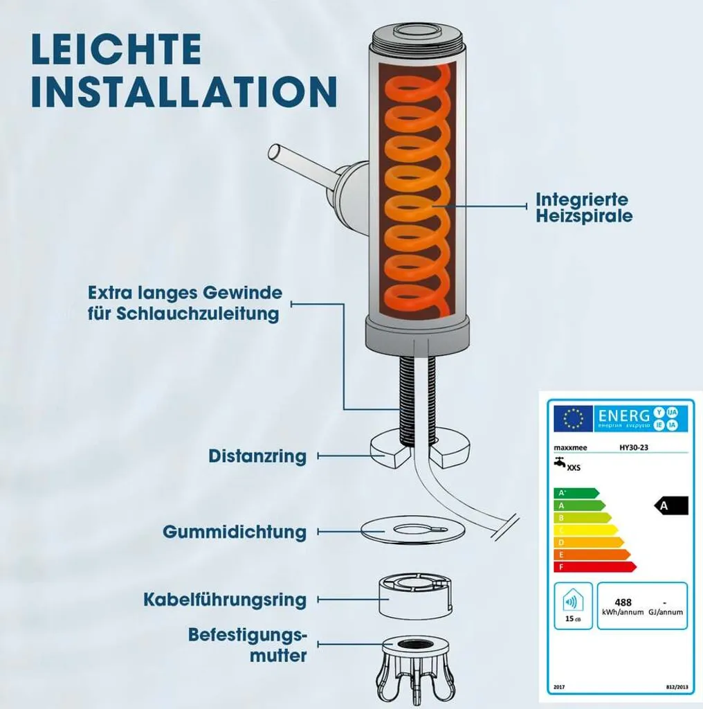 Fini l'Eau Froide avec ce Robinet Électrique Inox à Chauffage Rapide