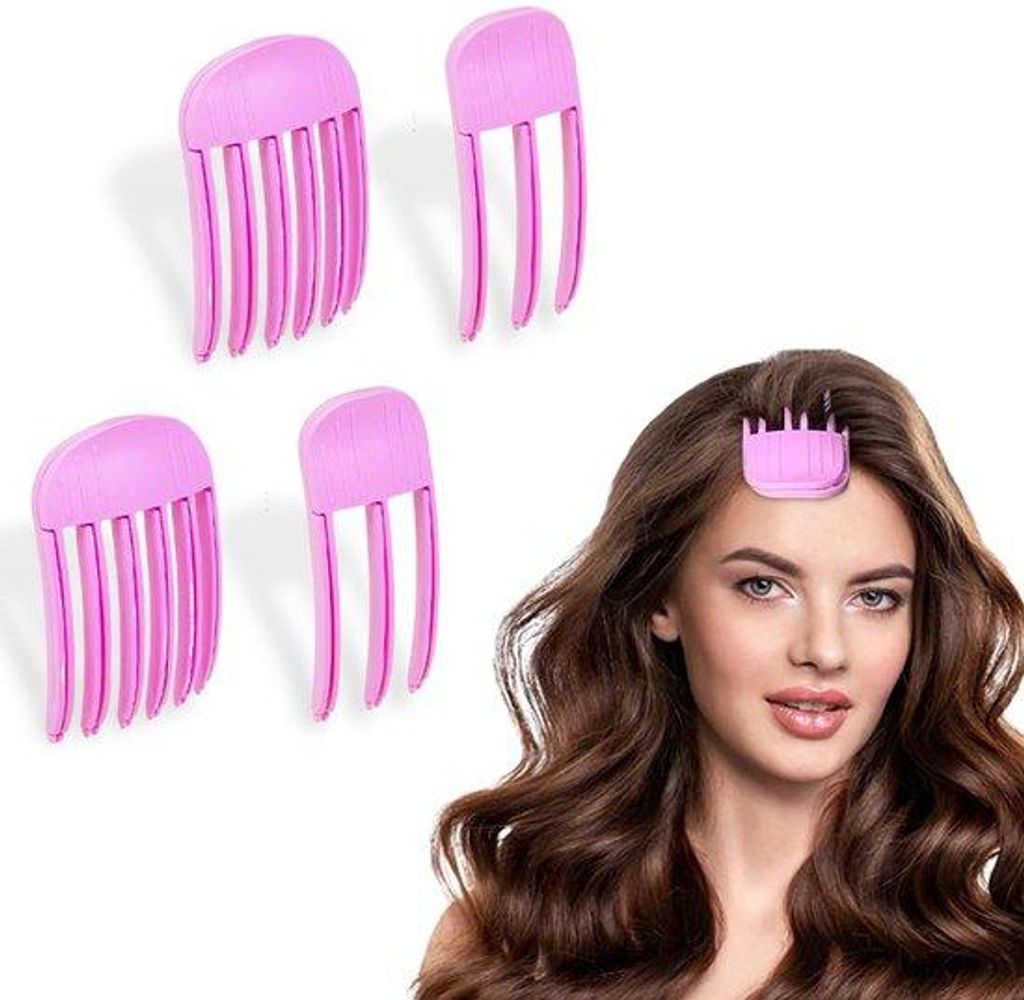 Haarclips 4er Set, styling, pony, krultangen, unisex