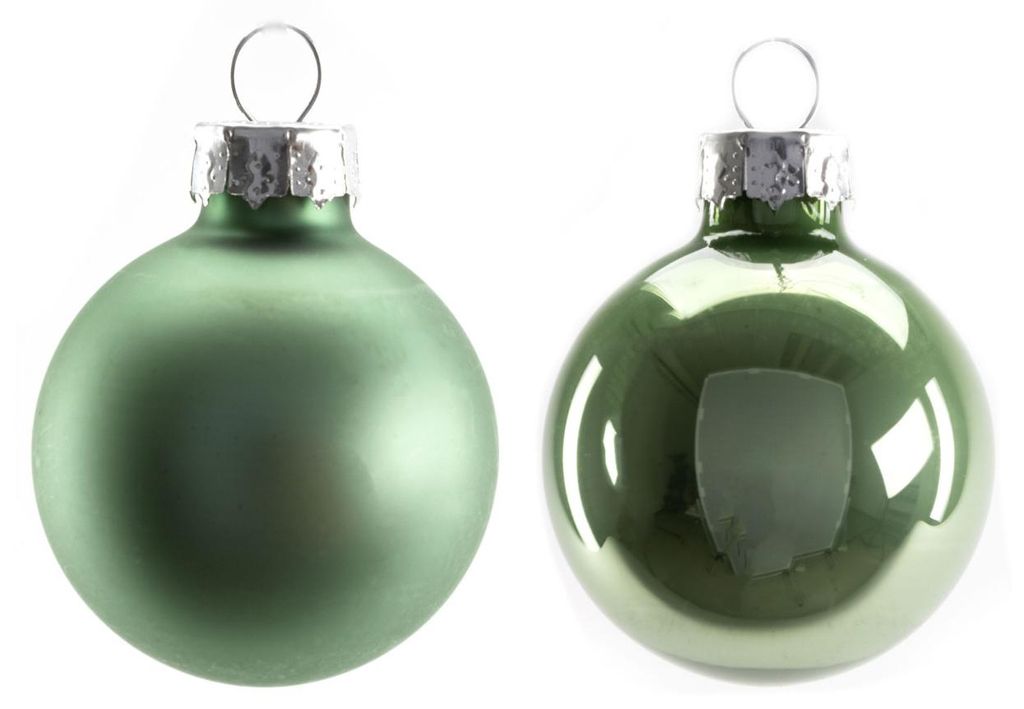 TrendLine Weihnachtskugeln aus Glas Ø 3,5 cm salbeigrün 16 Produktbild 