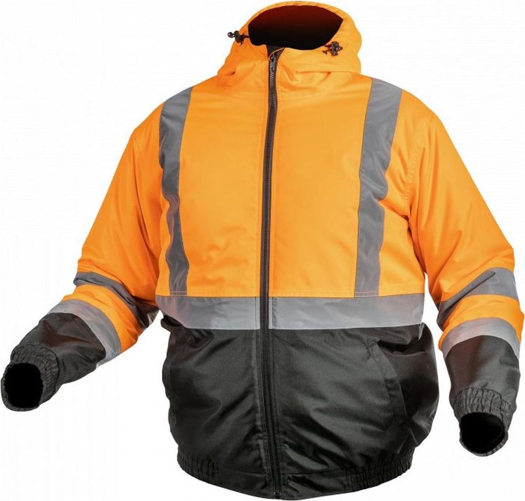 OKER 2XL Winter isolierte Bomber-Arbeitsjacke, orange