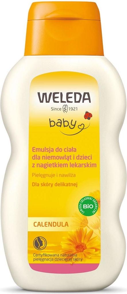 EMULSJA DO CIAŁA DLA NIEMOWLĄT I DZIECI Z NAGIETKIEM LEKARSKIM ECO 200 ml - WELEDA