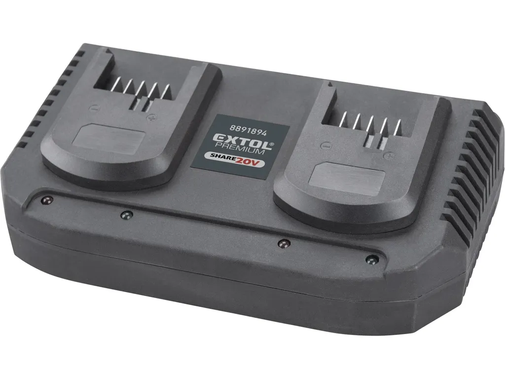Station de charge double 2x3,5A SHARE20V Extol Premium pour batterie