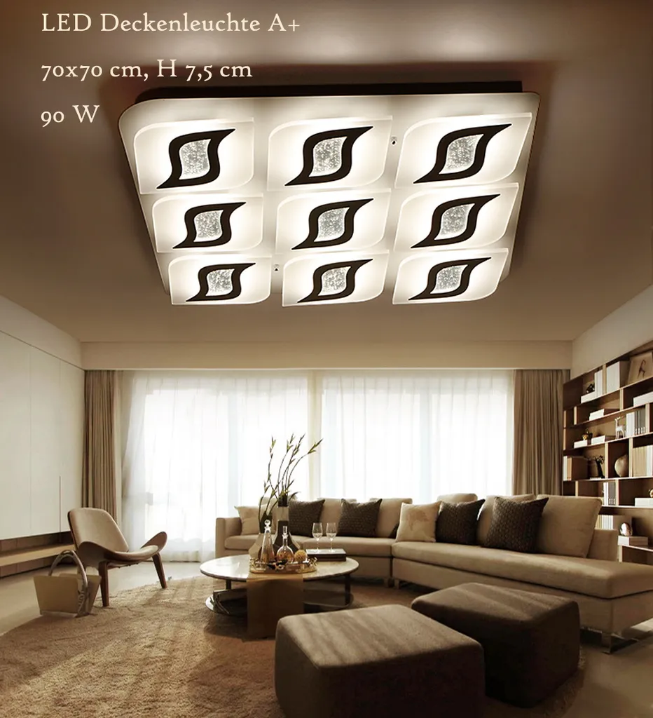 Plafonnier LED XW245WJ avec Télécommande - Luminosité Réglable