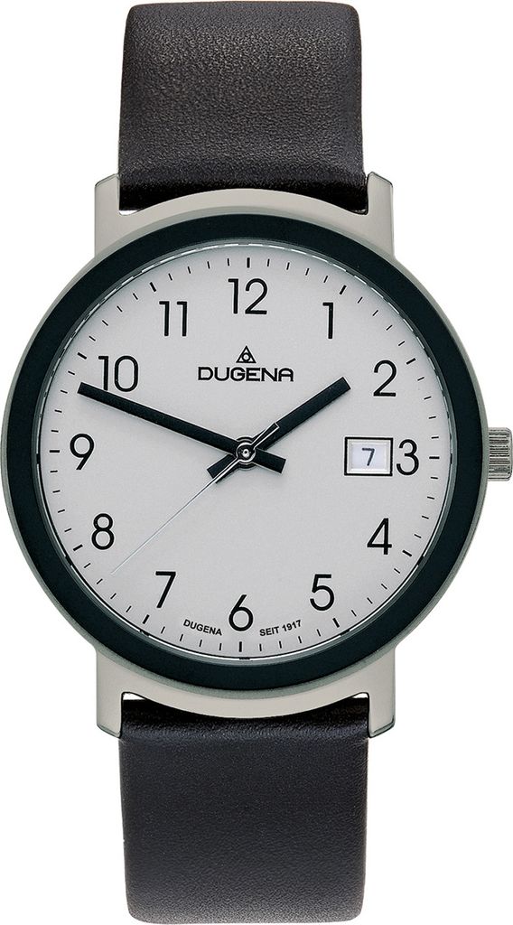 Dugena Herren Uhr 4298381 Nero mit Datumsanzeige