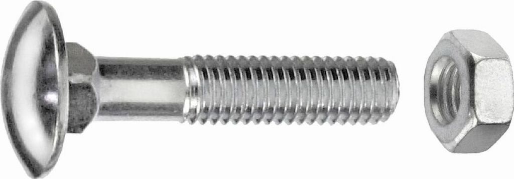 Connex Schlossschrauben M10 x 60 mm - 20 Stück verzinkt Produktbild 