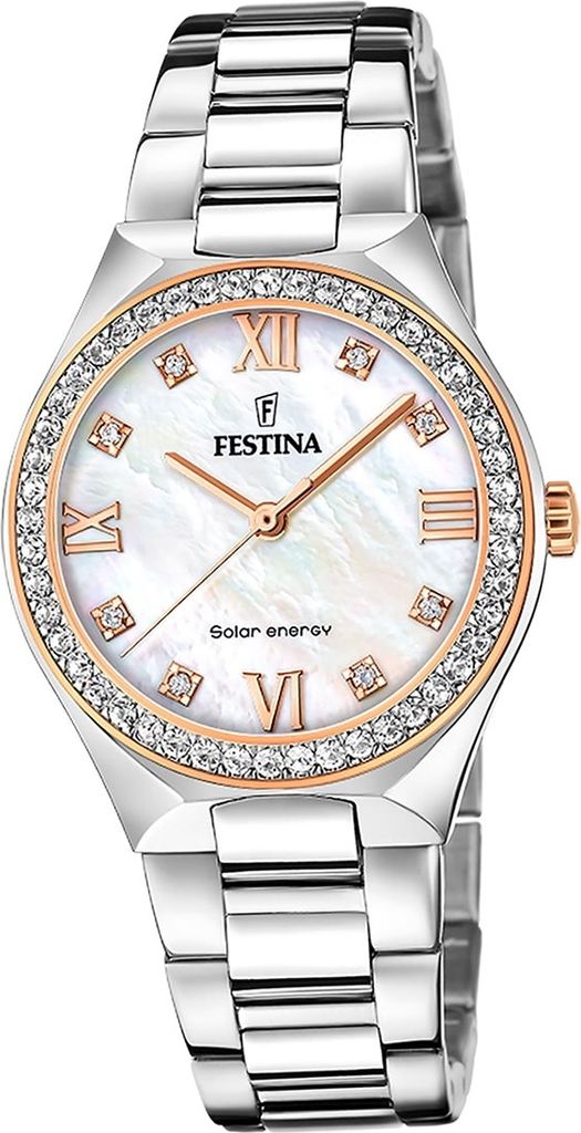 Festina Edelstahl Damen Uhr Armbanduhr silber Luxus D2UF20658/1
