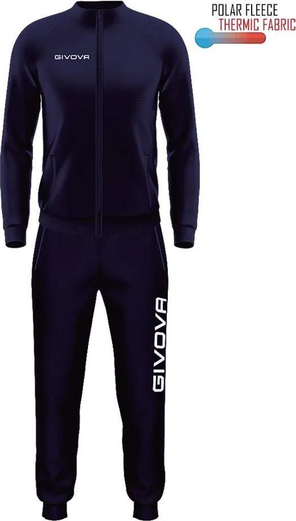Trainingsanzug Serie Cuba aus Polarfleece für Sport und Freizeit, Farbe Blau