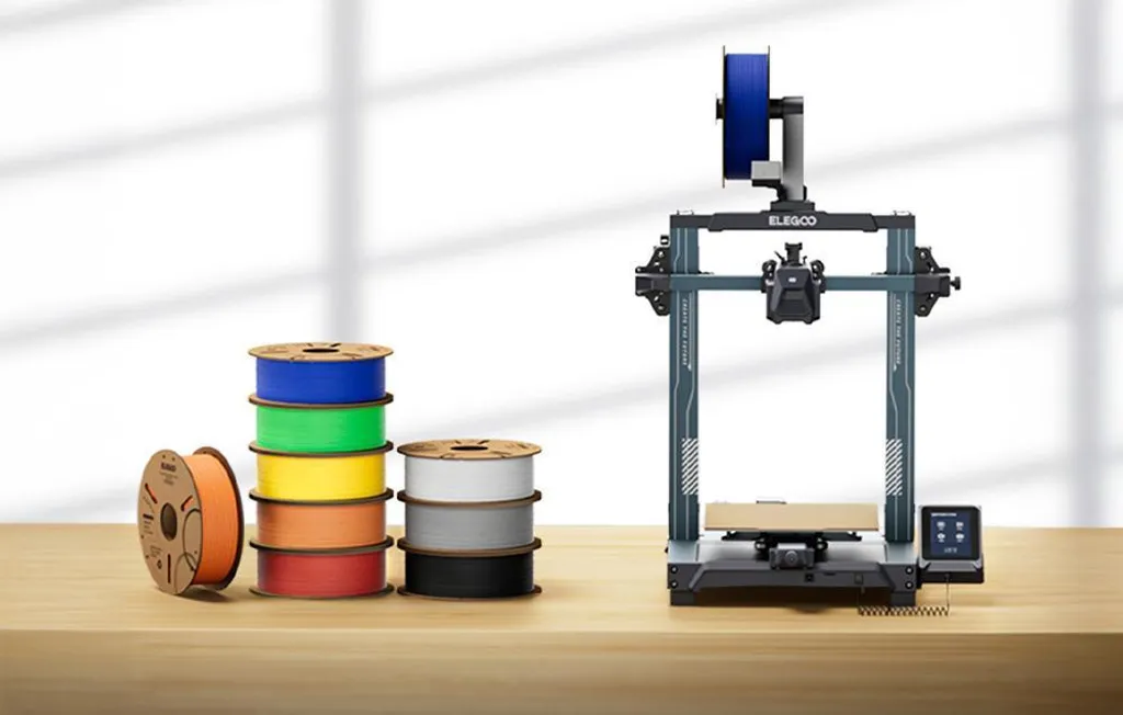Filament PLA+ Noir ELEGOO 1kg pour Prototypes et Objets 3D Fonctionnels